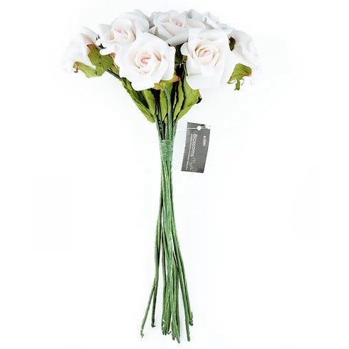 12 Heads Foam Rose Flowers Bunch (available in 8 colours)